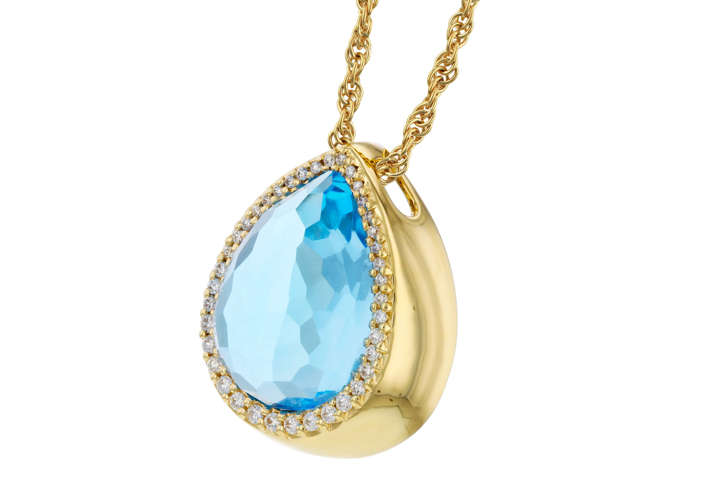 L330-19619: NECK 5.78 LONDON BLUE TOPAZ 5.92 TGW (14x10MM)