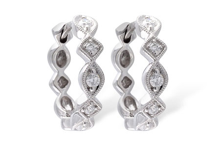 M055-64091: EARRINGS .22 TW