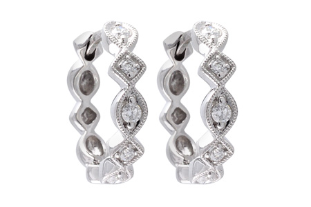 M055-64091: EARRINGS .22 TW