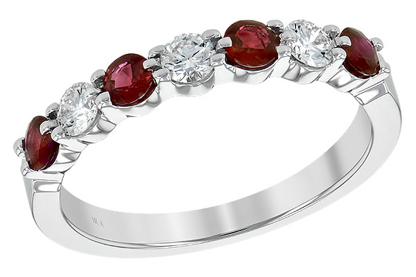 M243-88682: LDS WED RG .48 RUBY .78 TGW