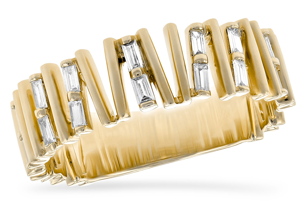 M244-77737: LDS DIA WED RG .24 TW BAGUETTES