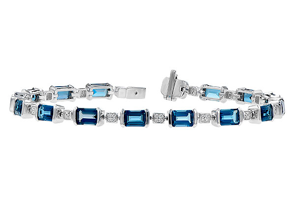 M327-47764: BRACELET 7.90 LONDON BLUE TOPAZ 8.13 TGW