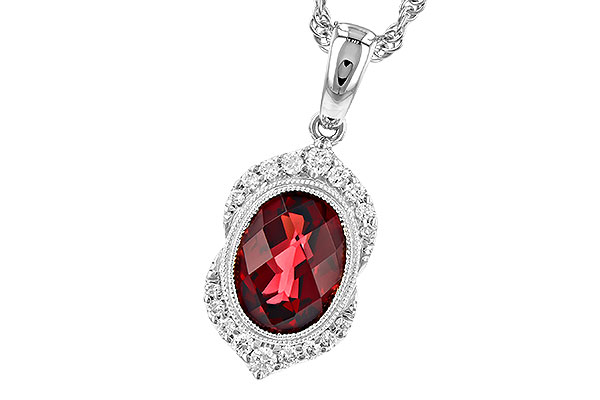 M328-36828: NECK 2.10 GARNET 2.24 TGW