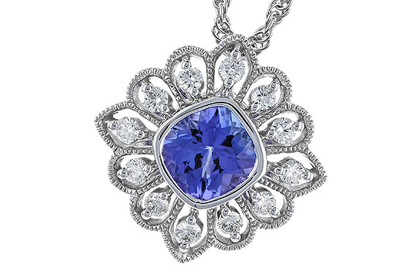 M328-39628: NECK .98 TANZANITE 1.24 TGW (6MM TANZ)