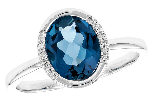 M328-40519: LDS RG 1.90 TW LONDON BLUE TOPAZ 1.93 TGW(9x7 LBT)