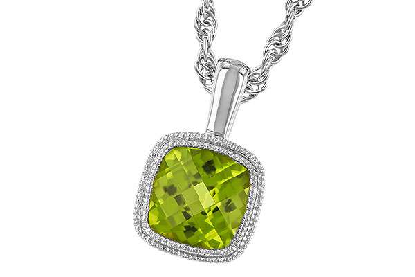 M328-42355: NECKLACE .95 CT PERIDOT