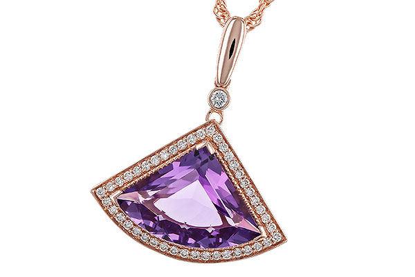 M329-29555: NECKLACE 2.80 AMETHYST 2.97 TGW