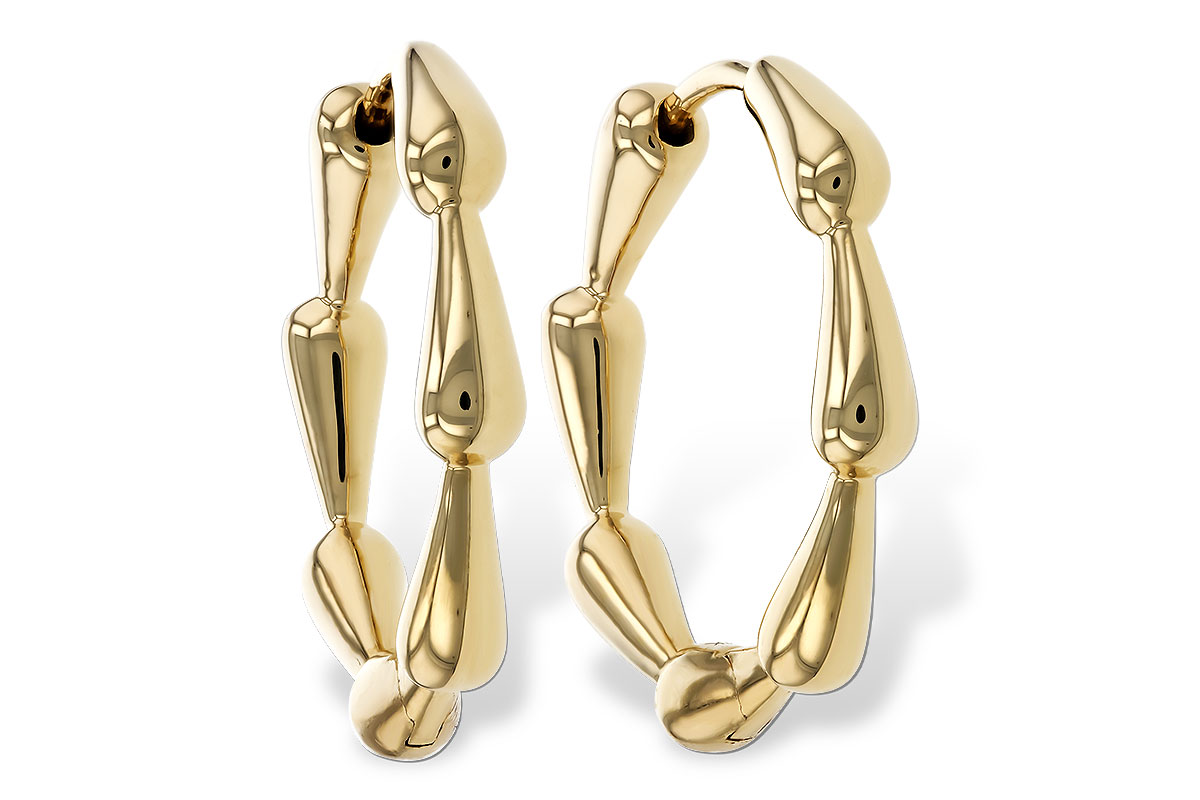M329-33228: GOLD EARRINGS (21MM)
