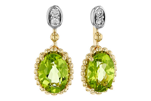 M329-35064: EARR 1.36 TW PERIDOT 1.42 TGW (7x5MM OV)