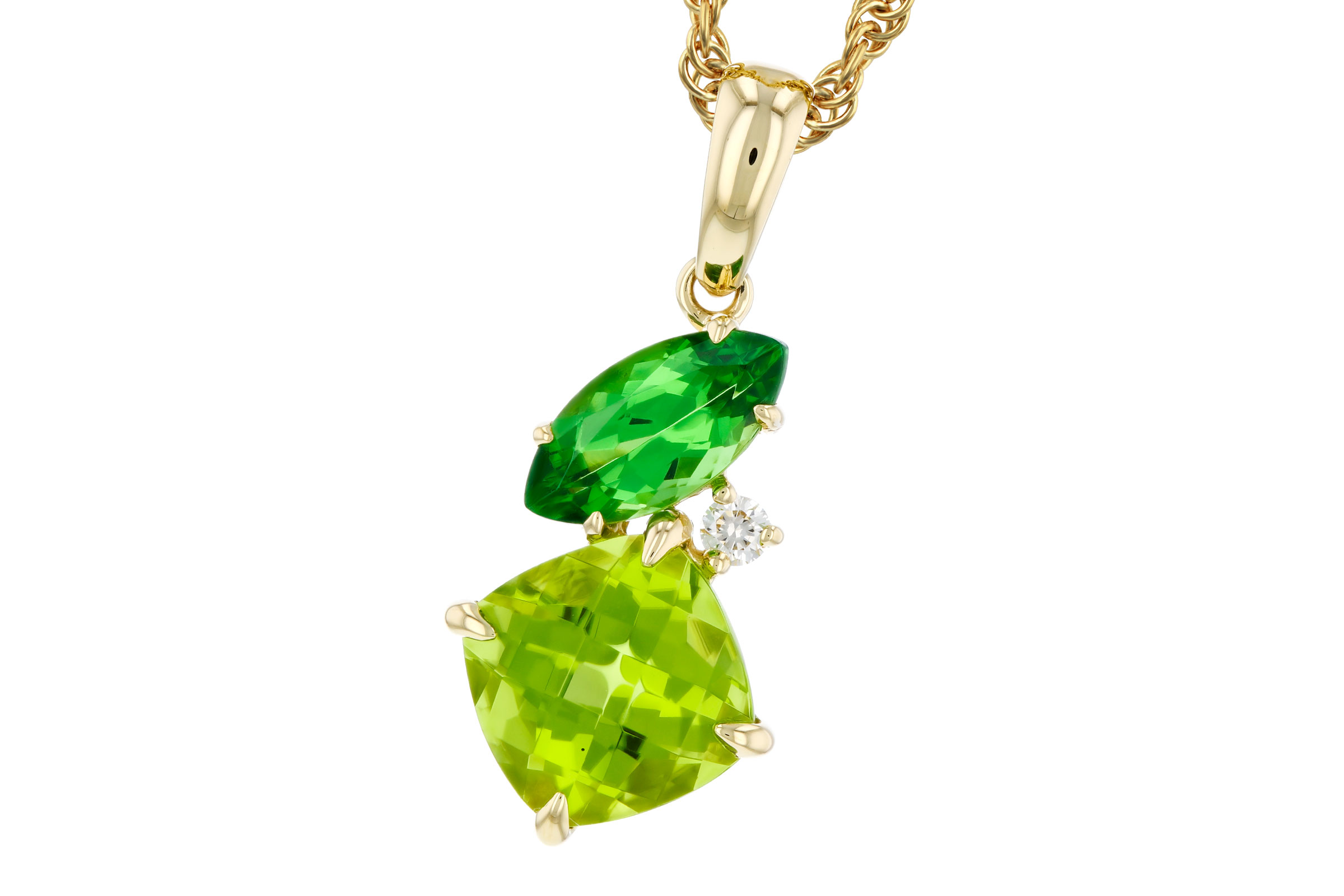 M330-21382: NECKLACE 1.97 TW SEMI-PREC (PER,TSAV) 2.00 TGW