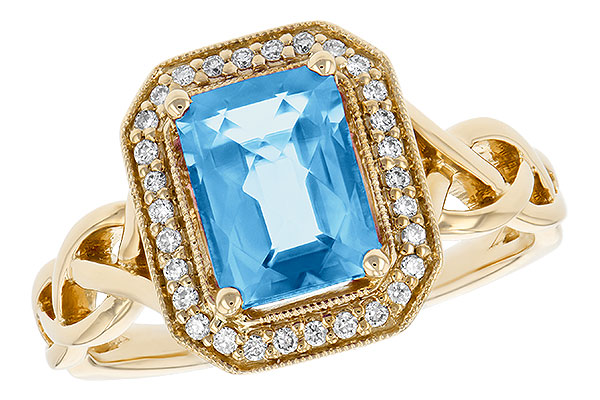 A242-03192: LDS RG 1.77 BLUE TOPAZ 1.88 TGW